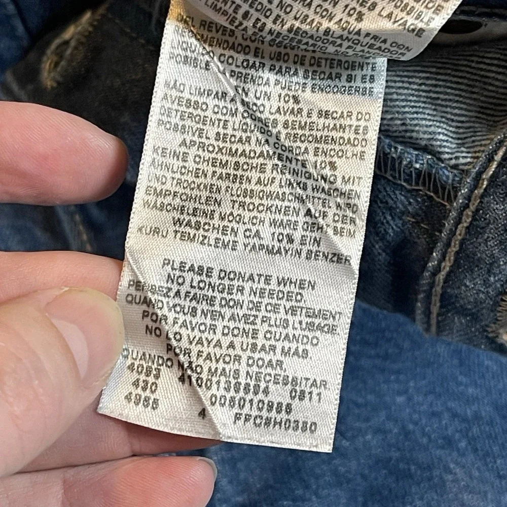 Levi's Mens 501 XX Jeans Tag 42x32 Fits (40x32) Straight Leg Button Fly 5-Pocket